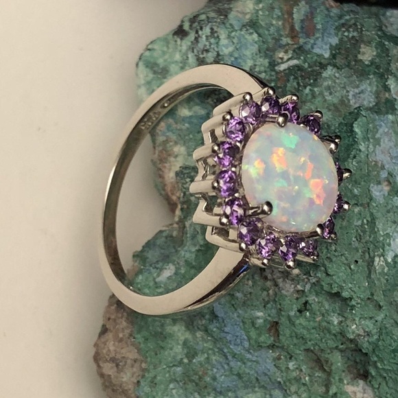 🔮Opal and Amethyst Ring - Picture 4 of 8